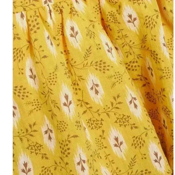 VERONICA BEARD Virginia Dress One Shoulder Floral Layered Yellow Cotton 6 NWT - Picture 2 of 10